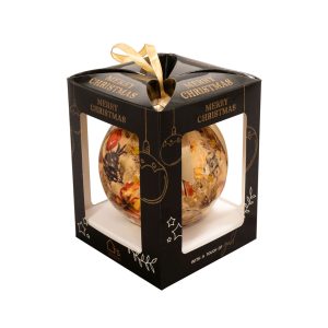 Kerstbal Cotton cream