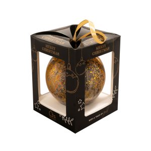 Kerstbal Shadow gold