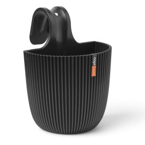 Balkonbak Groove ‘made with’ textiel zwart